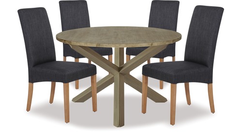 Potters Barn 1200 Round 5-pce Dining Suite 